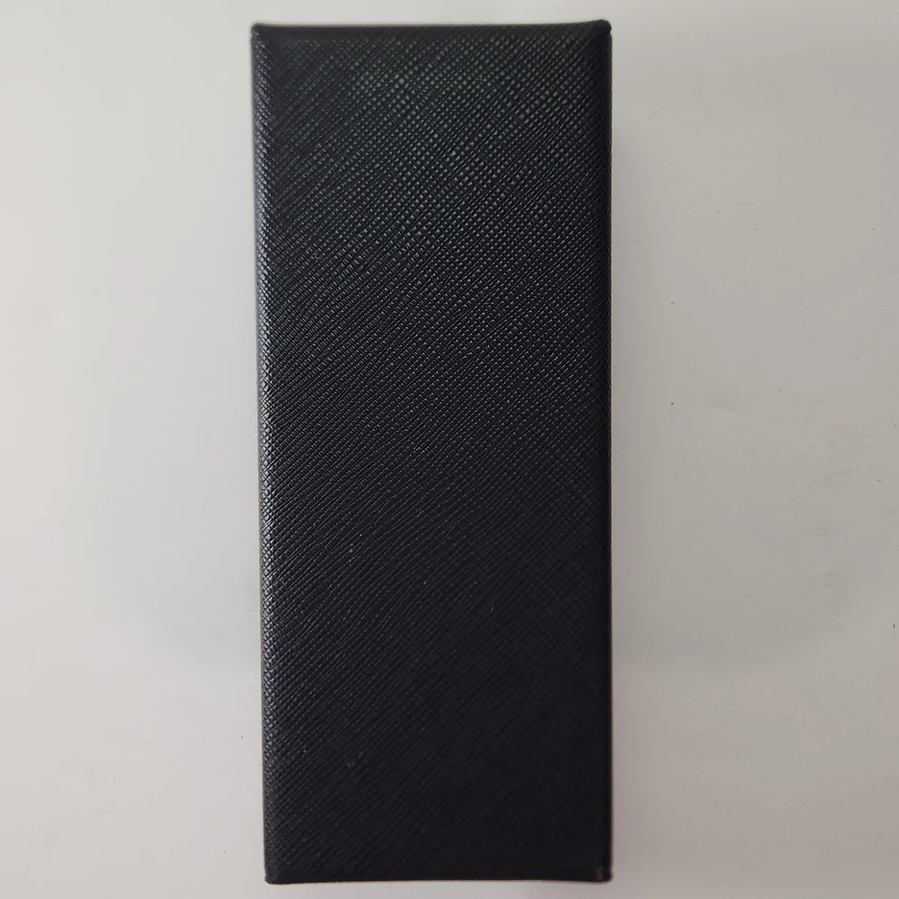 PRADA SAFFIANO Black Leather Sunglasses Case EUC